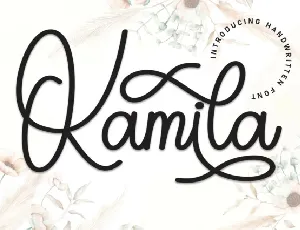 Kamila Script font