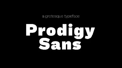 Prodigy Free Sans Family font