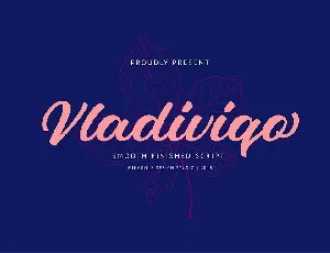 Vladiviqo Script font