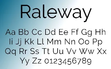 Raleway Family font