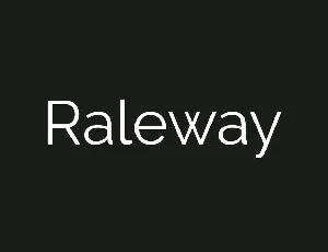 Raleway Family font