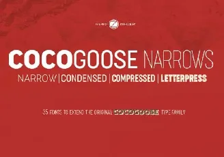 Cocogoose Narrows Family font