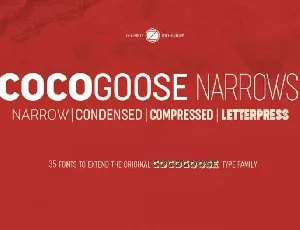 Cocogoose Narrows Family font