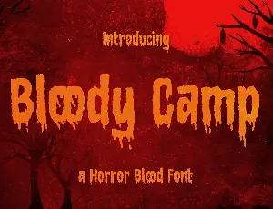 Bloody Camp Free Trial font