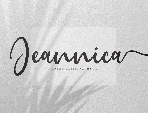 Jeannica font