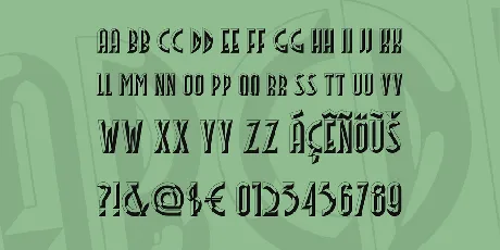 Facets NF font