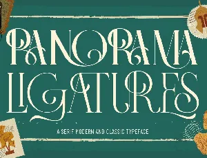 Panorama Ligatures Demo font