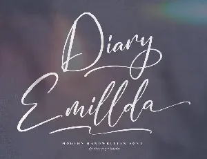 Diary Emillda font