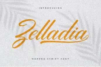 Zelladia Script font