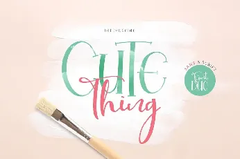 Cute Thing Duo font