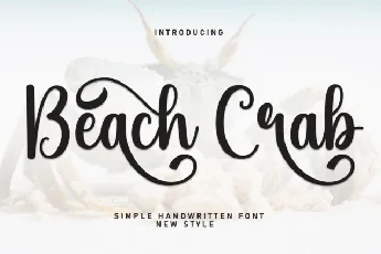 Beach Crab Script font