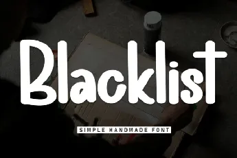 Blacklist Display font