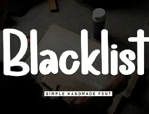 Blacklist Display font