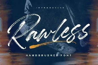 Rawless Brush font