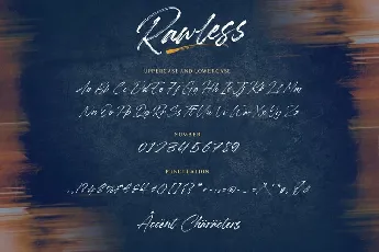 Rawless Brush font