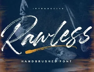 Rawless Brush font