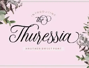 Thuressia Script Free font