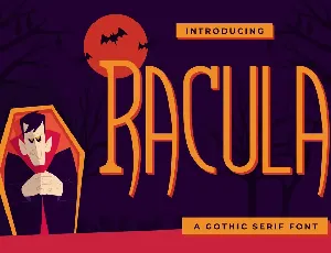 Racula Free Trial font