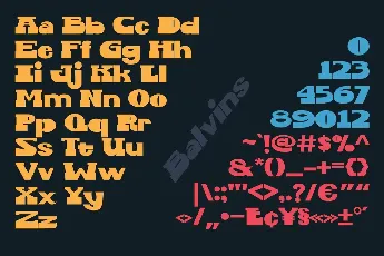 Balvins font