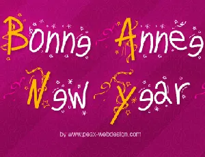 PW Happy New Year font