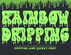 Rainbow Dripping Demo font