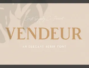 Vendeur font