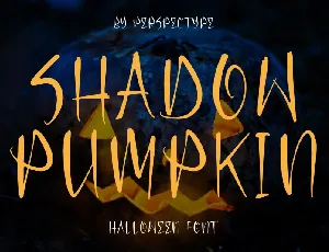 Shadow Pumpkin font