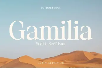 Gamilia font