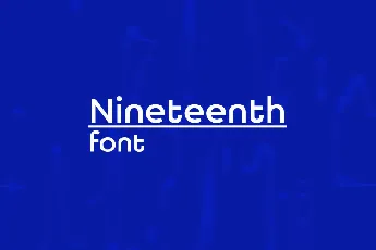 Nineteenth Sans font