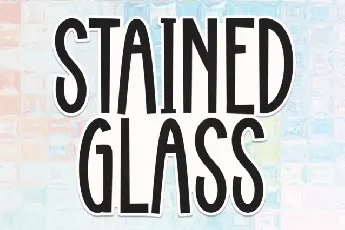 Stained Glass Display font