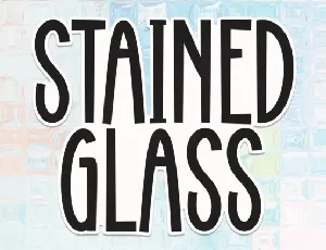 Stained Glass Display font