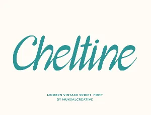 Cheltine font