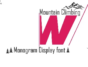 Mountain Climbing W font