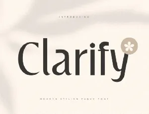 Clarify font