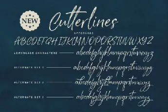 Cutterlines Brush font