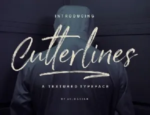 Cutterlines Brush font