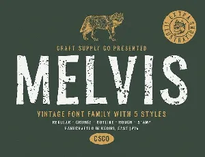 Melvis Vintage Family font
