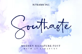 Southaste Signature Free font