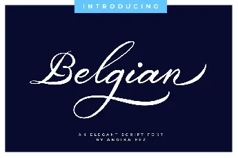 Belgiansignature font