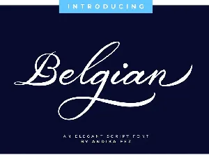 Belgiansignature font