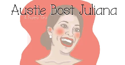 Austie Bost Juliana font