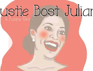 Austie Bost Juliana font