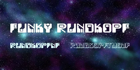 Funky Rundkopf font