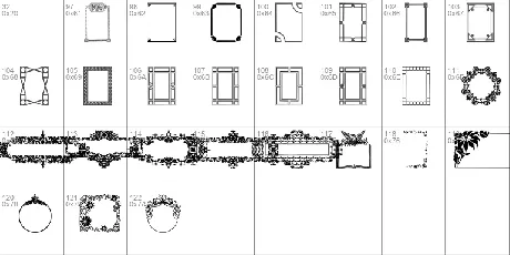 Frames and Headers font