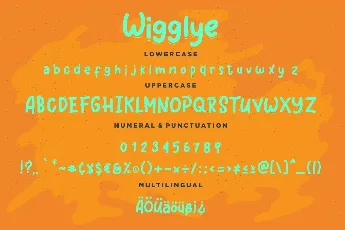 Wigglye font