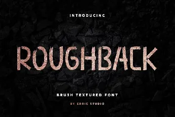 Roughback font