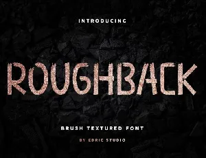 Roughback font