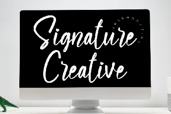 Signature Creative Script font