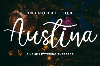 Austina Script font