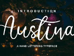 Austina Script font